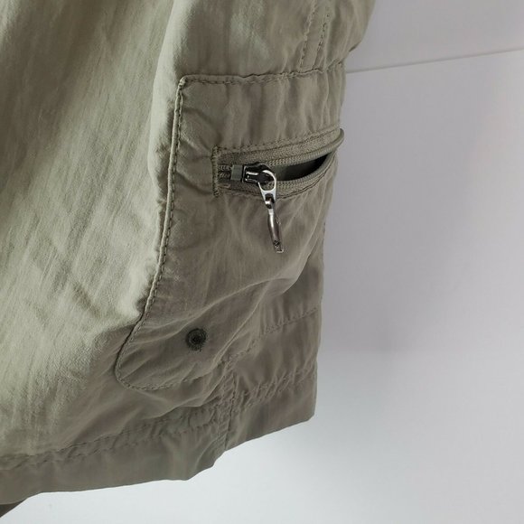2 Columbia Sportswear Khaki Womens Shorts L Nylon - Picture 5 of 7